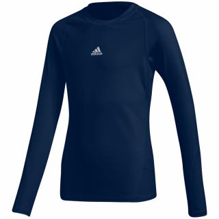 Koszulka dla dzieci adidas Alphaskin Sport LS Tee JUNIOR granatowa CW7322