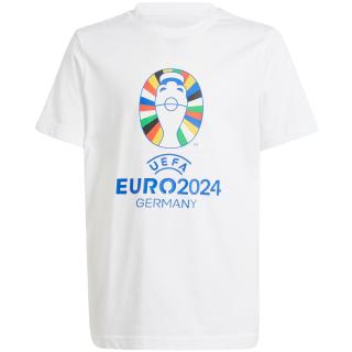 Koszulka dla dzieci adidas Euro24 biała IT9306