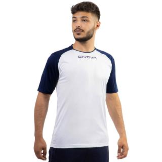 Koszulka Givova Capo Interlock biało-granatowa MAC03 0304