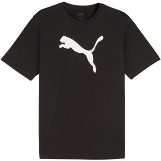 Koszulka męska Puma Team Rise Logo Jersey Cotton czarna 658705 03