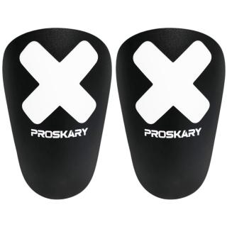 Ochraniacze piłkarskie Proskary Venom Shin Pads czarne 12x8 cm