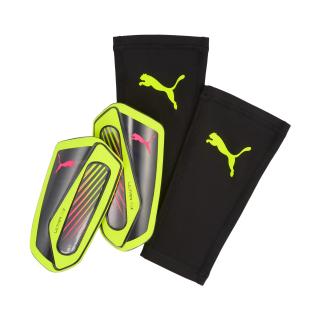 Ochraniacze piłkarskie Puma Ultra Flex Sleeve czarno-zielone 30987 02