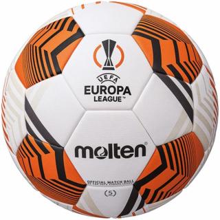 Piłka nożna Molten Official UEFA Europa League Acentec biało-pomarańczowa F5U5000-12