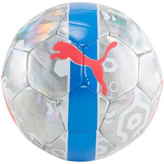 Piłka nożna Puma Cup miniball srebrno-niebieska 084076 01