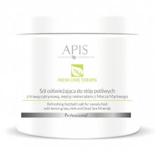 Apis Odświeżająca sól do stóp potliwych z trawą cytrynową, miętą i minerałami z Morza Martwego 650g Fresh Lime TerApis