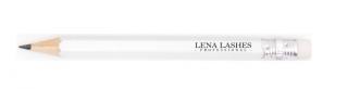 Lena Lashes Ołówek MINI z logo Biały