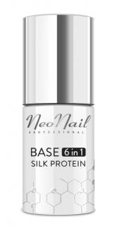 Neonail Base 6 IN 1 Silk Protein Baza do lakieru hybrydowego 7,2ml