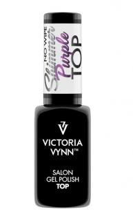 Victoria Vynn Gel Polish Top No Wipe Shimmer Purple 8ml Top do lakierów hybrydowych