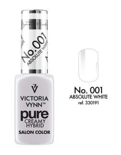 VICTORIA VYNN LAKIER HYBRYDOWY PURE CREAMY 001 Absolute White 8ml