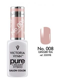 VICTORIA VYNN LAKIER HYBRYDOWY PURE CREAMY 008 Gunger Tea 8ml