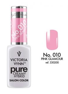 VICTORIA VYNN LAKIER HYBRYDOWY PURE CREAMY 010 Pink Glamour 8ml