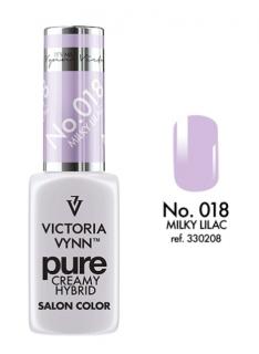 VICTORIA VYNN LAKIER HYBRYDOWY PURE CREAMY 018 Milky Lilac 8ml