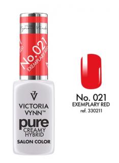 VICTORIA VYNN LAKIER HYBRYDOWY PURE CREAMY 021 Exemplary Red 8ml