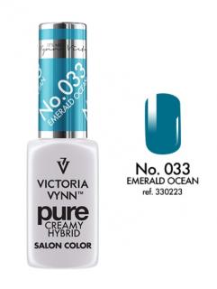 VICTORIA VYNN LAKIER HYBRYDOWY PURE CREAMY 033 Emerald Ocean 8ml