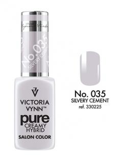 VICTORIA VYNN LAKIER HYBRYDOWY PURE CREAMY 035 Silvery Cement 8ml