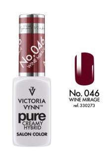 VICTORIA VYNN LAKIER HYBRYDOWY PURE CREAMY 046 Wine Mirage 8ml