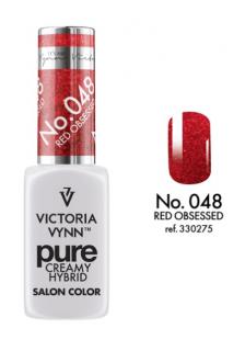 VICTORIA VYNN LAKIER HYBRYDOWY PURE CREAMY 048 Red Obssed 8ml