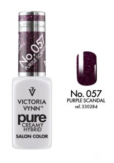 VICTORIA VYNN LAKIER HYBRYDOWY PURE CREAMY 057 Purple Scandal 8ml