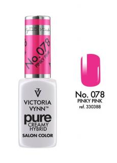 VICTORIA VYNN LAKIER HYBRYDOWY PURE CREAMY 078 Pinky Pink 8ml