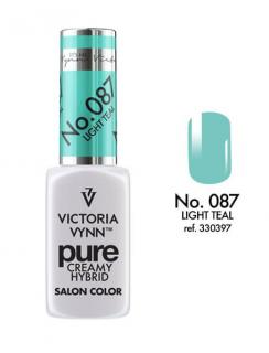 VICTORIA VYNN LAKIER HYBRYDOWY PURE CREAMY 087 Light Teal 8ml