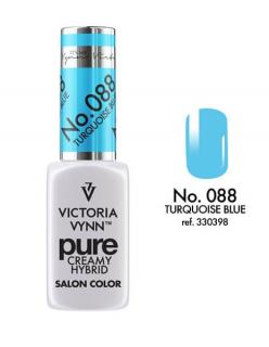 VICTORIA VYNN LAKIER HYBRYDOWY PURE CREAMY 088 Turquoise Blue 8ml