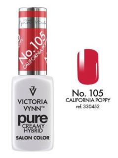 VICTORIA VYNN LAKIER HYBRYDOWY PURE CREAMY 105 California Poppy 8ml