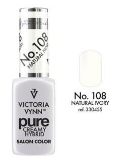 VICTORIA VYNN LAKIER HYBRYDOWY PURE CREAMY 108 Natural Ivory 8ml