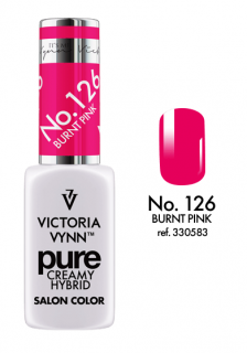 VICTORIA VYNN LAKIER HYBRYDOWY PURE CREAMY 126 Burnt Pink 8ml