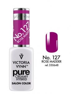 VICTORIA VYNN LAKIER HYBRYDOWY PURE CREAMY 127 Rose Madder 8ml