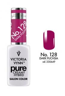 VICTORIA VYNN LAKIER HYBRYDOWY PURE CREAMY 128 Dark Fuchsia 8ml