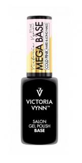 Victoria Vynn Mega Base Cold Pink Hard  Long Nails 8ml Baza do lakierów hybrydowych Zimny Róż