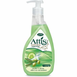 Attis mydło w płynie Ogórek i Oliwka 400ml z pompką