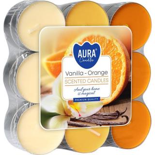 Bispol Aura podgrzewacze zapachowe p15-18-37 Vanilla-Orange, 18 sztuk