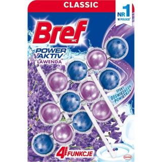 Bref Power Activ kulki do toalet lawenda 3x50g