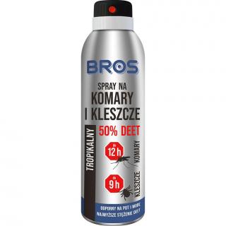 Bros spray na komary i kleszcze 50% DEET 90ml