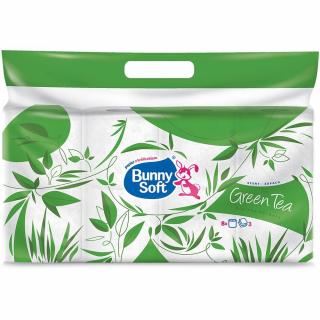 Bunny Soft papier toaletowy 3-warstwowy 8 rolek Zielona Herbata