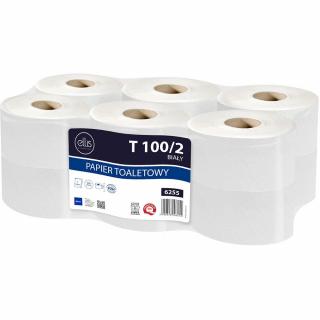 Ellis T100/2 papier toaletowy jumbo dwuwarstwowy 90m 12 rolek Celuloza