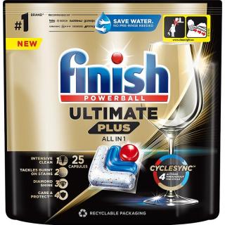 Finish Powerball Ultimate Plus kapsułki do zmywarek 25szt. Regular