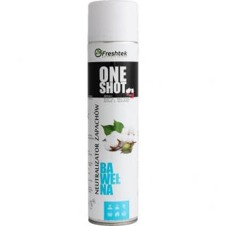 Freshtek One Shot neutralizator powietrza 600ml Bawełna