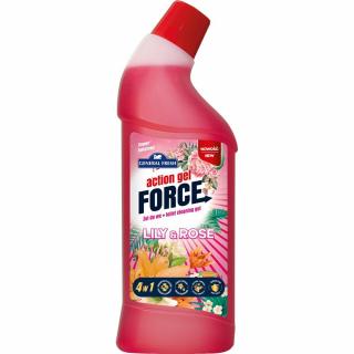 General Fresh płyn do WC 1L Action Gel Force Lily  Rose
