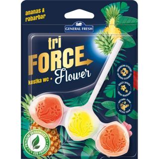 General Fresh Tri-Force Flower kostka do WC 45g Ananas/Rabarbar