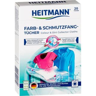 Heitmann chusteczki wyłapujące kolor i brud 20 sztuk
