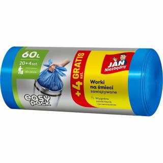 Jan Niezbędny worki HD Easy Pack 60L/24szt. niebieskie