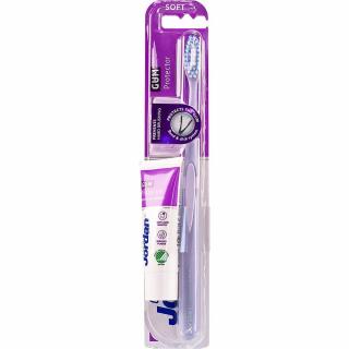 Jordan Gum Protector szczoteczka do zębów miękka + pasta mini 18ml
