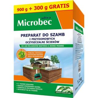 Microbec Ultra środek do szamb i przydomowych oczyszczalni ścieków 900+300g Eukaliptus