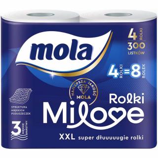 Mola Milove XXL papier toaletowy 3warstwowy 4 rolki