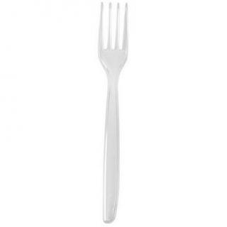 Papstar widelce plastikowe 18cm 50 sztuk Przezroczyste 45727