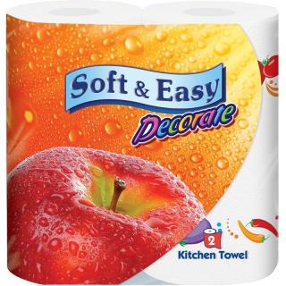 Soft  Easy ręcznik papierowy 2-warstwowy 2 sztuki Decorate