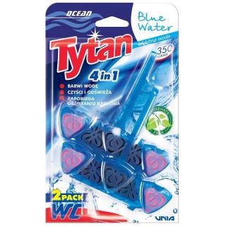 Tytan 4in1 kostka do WC barwiąca 2x40g Ocean