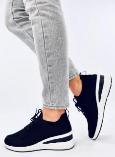 Buty sportowe na ukrytym koturnie CROFT BLACK